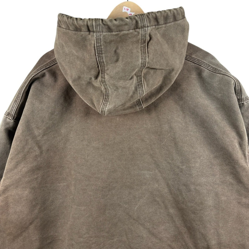 Vintage Carhartt Thermal Lined Sandstone Hoodie Full Zip Jacket