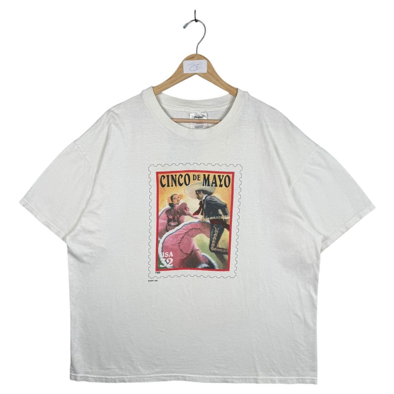 Vintage Cinco de Mayo USA Stamp T-Shirt