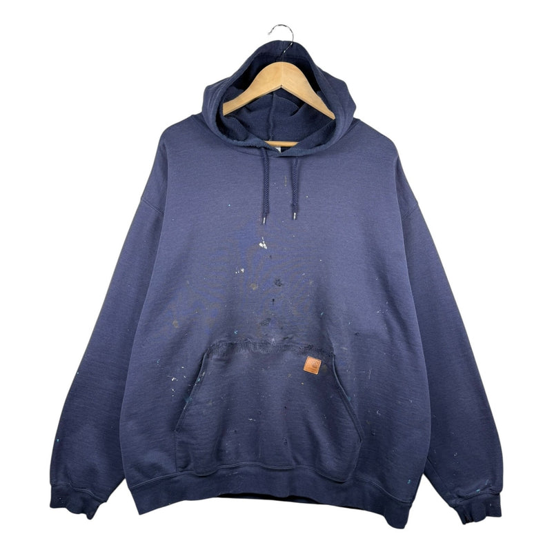 Vintage Carhartt Paint Splattered Pullover Hoodie