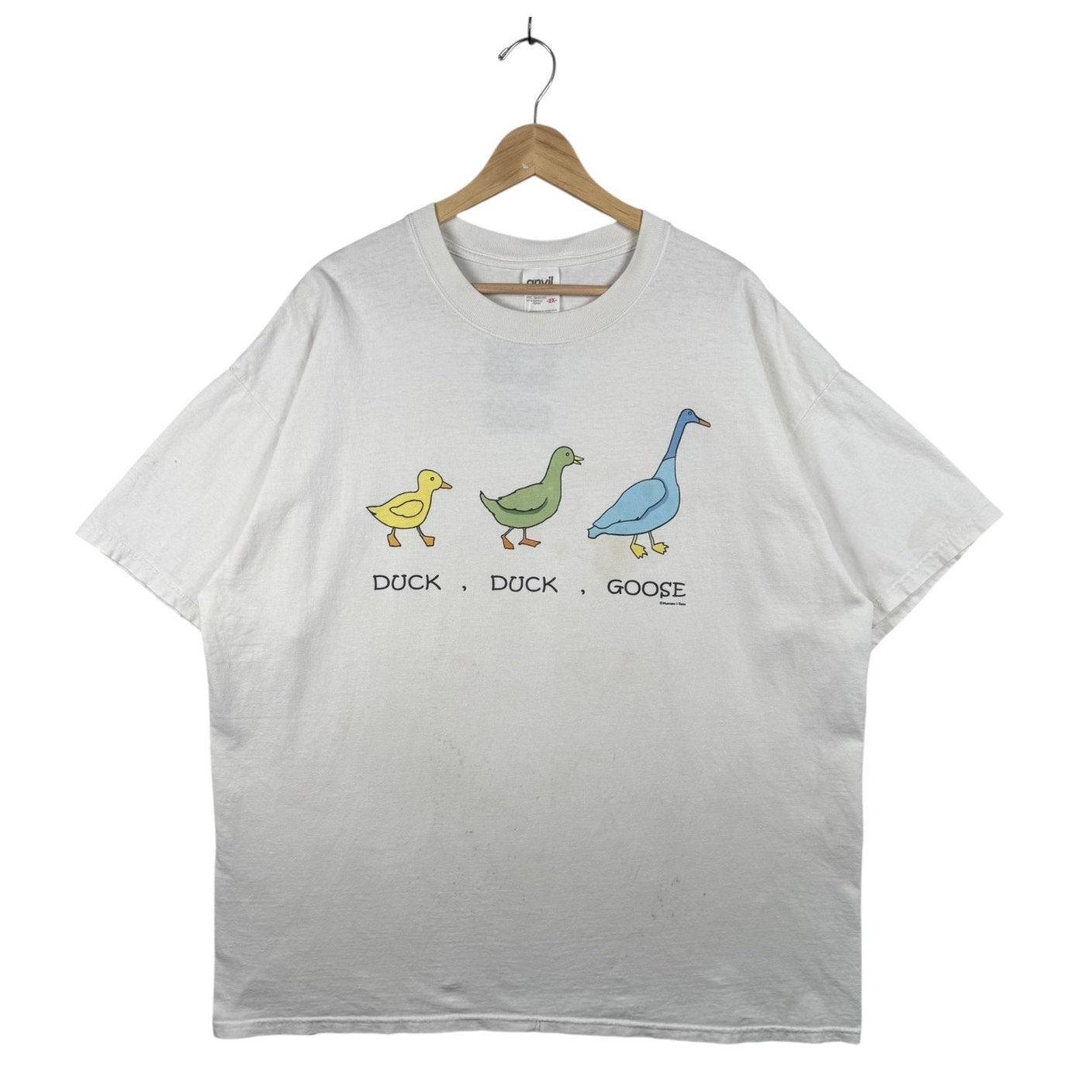 Vintage Anvil Duck-Duck-Goose Graphic T-Shirt