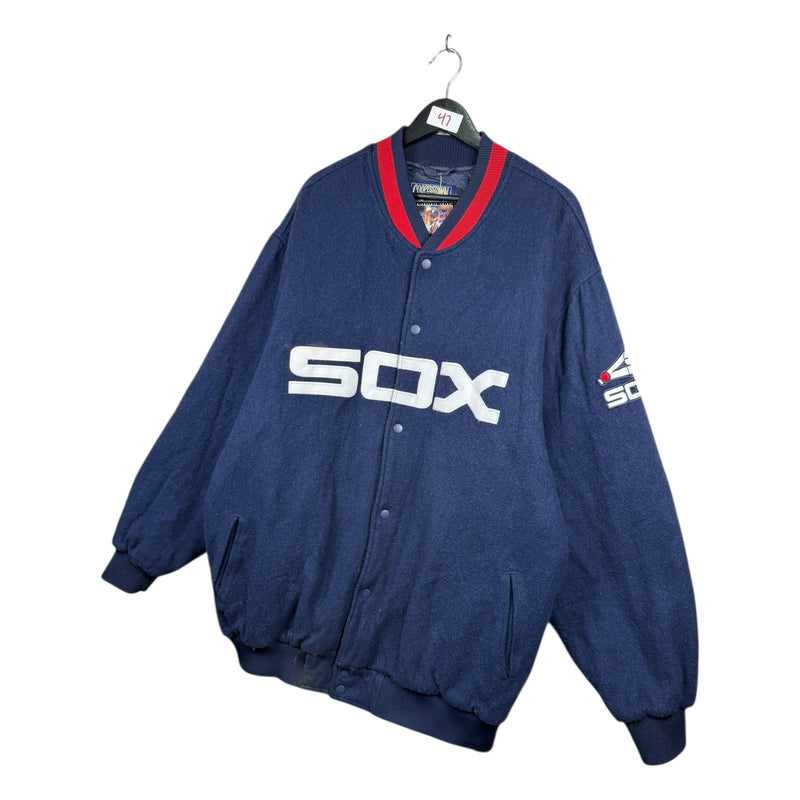 Vintage Majestic Cooperstown Chicago White Sox MLB Bomber Jacket