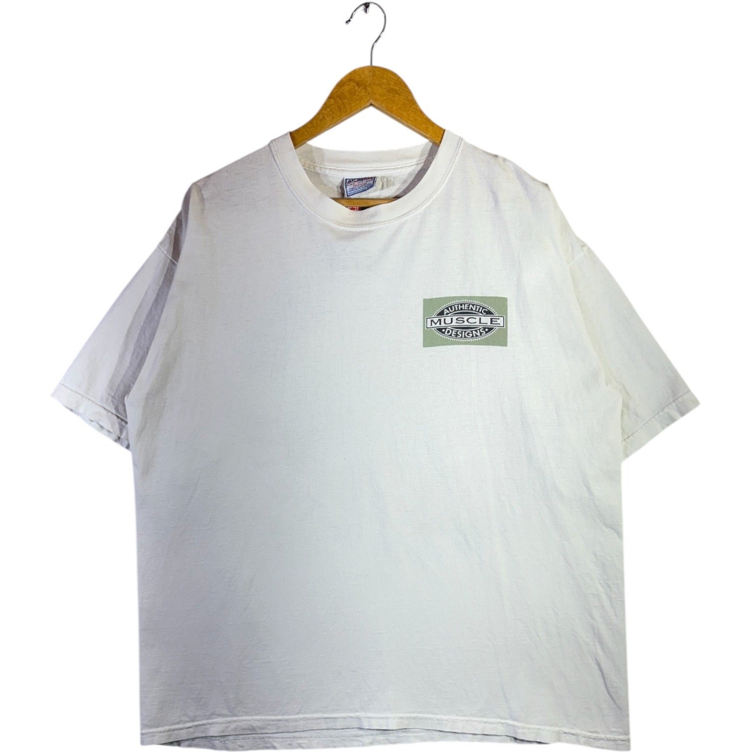 Vintage Muscle Design Police Dog Graphic T-Shirt