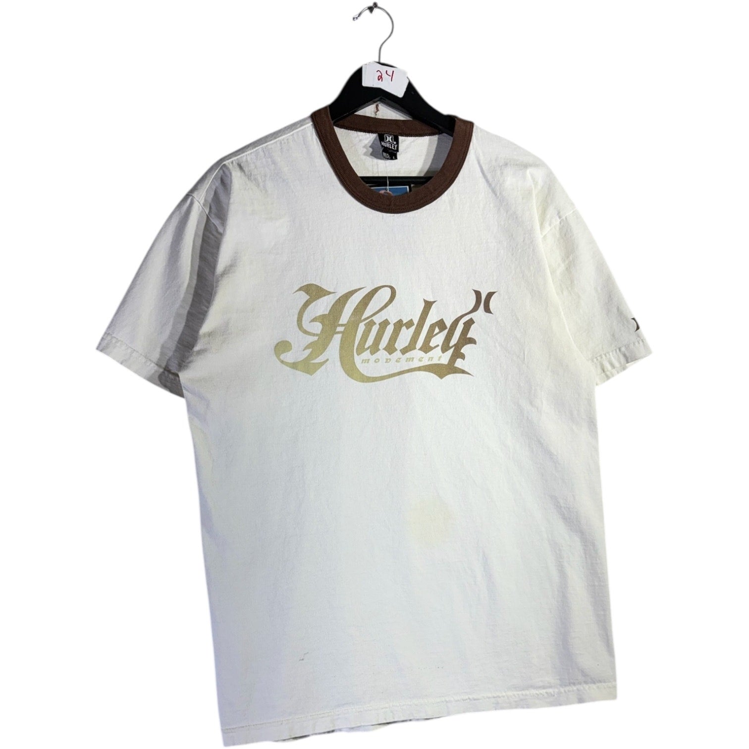 Vintage Hurley Spell Out Print T-Shirt