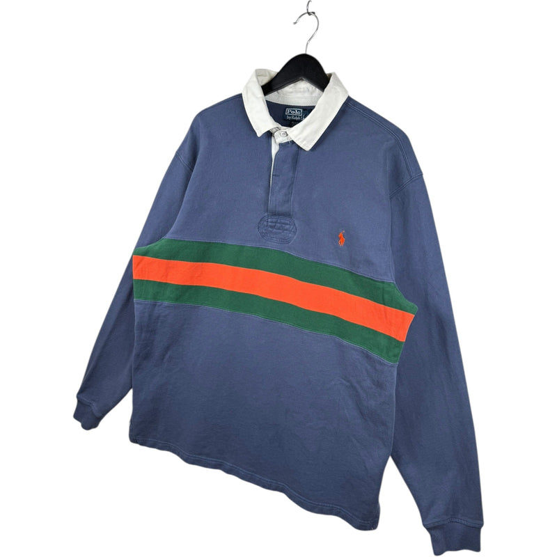 Vintage Polo Ralph Lauren Colorblock Long Sleeve Polo Rugby