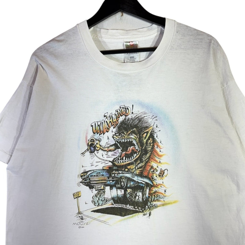 Vintage Unhinged Monster Car Graphic T-Shirt
