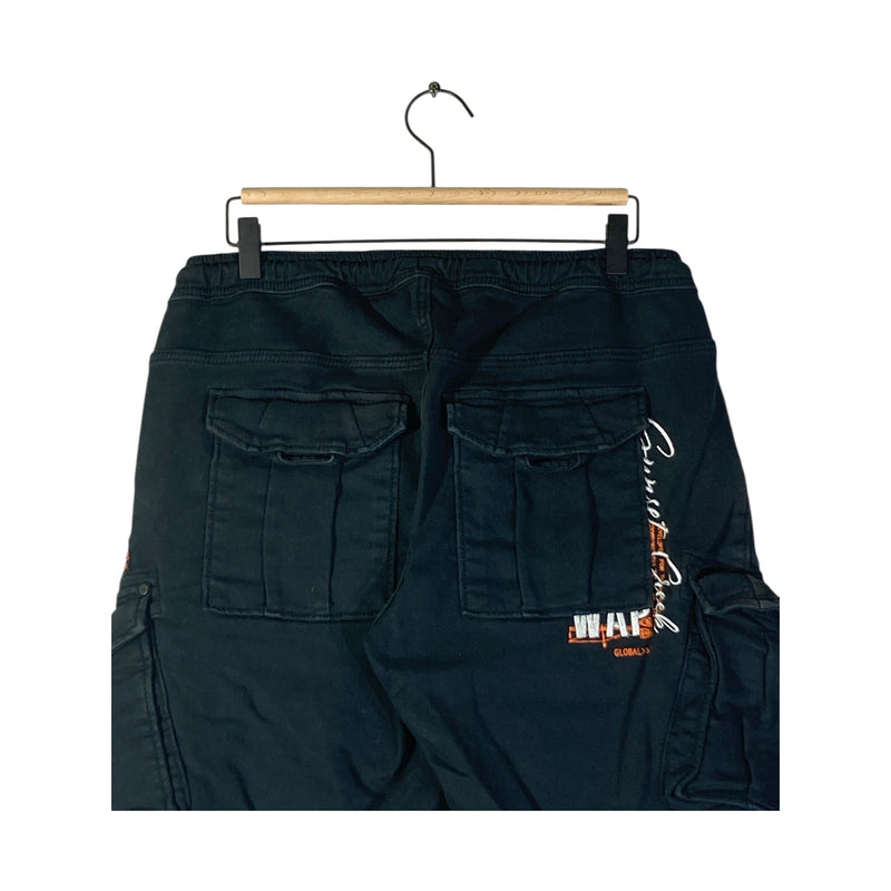 Vintage Denim 1982 Graphic Utility Cargo Shorts 32x11