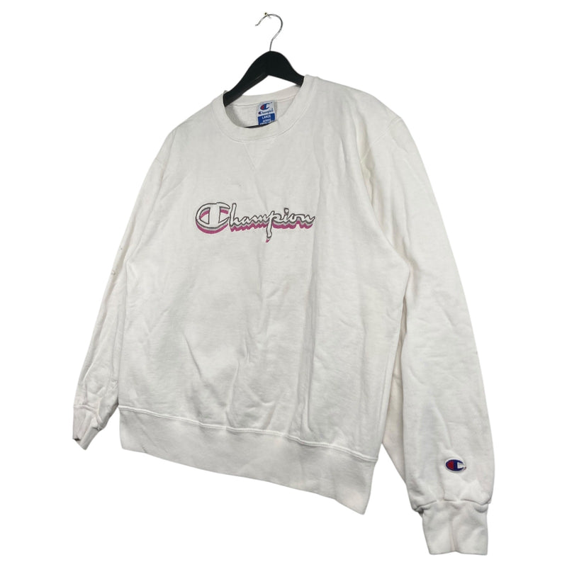 Vintage Champion Embroidered Logo Crewneck