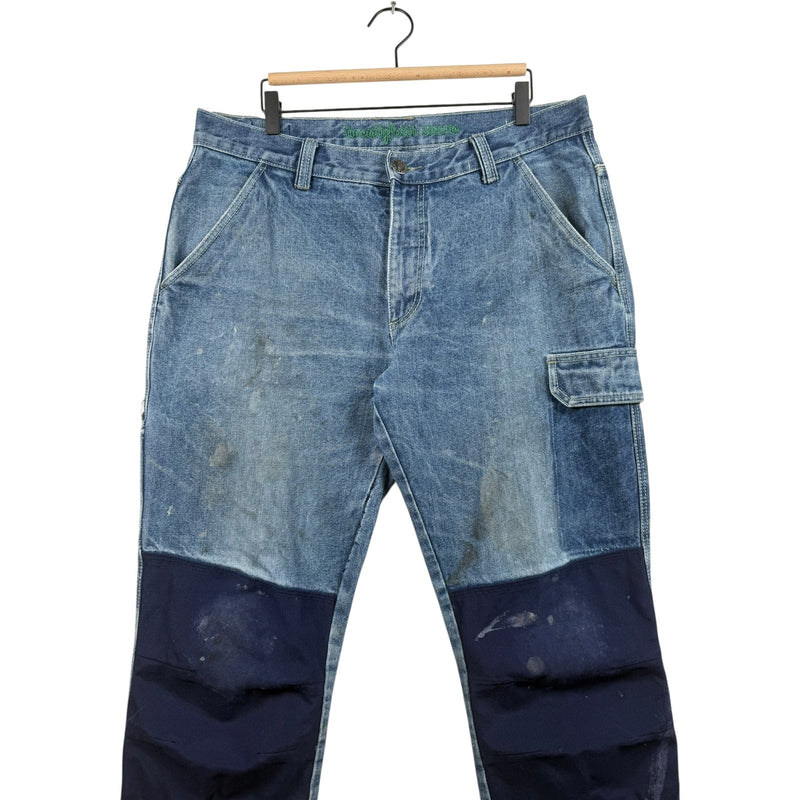 Vintage 24/7 Patched Carpenter Denim Jeans 36x32