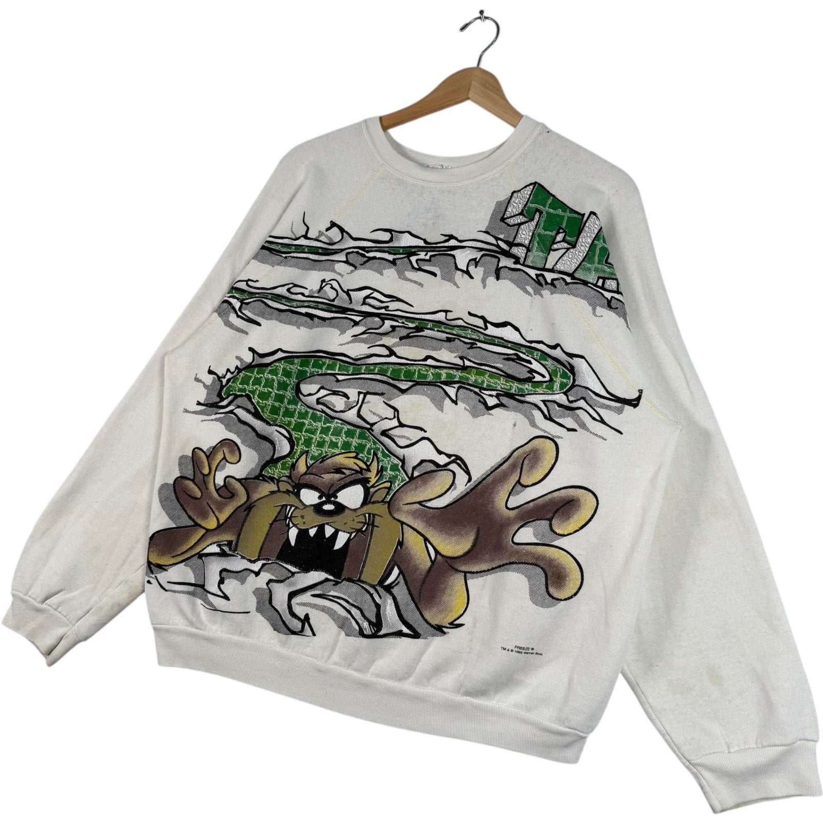 Vintage Looney Tunes Digging Taz Crewneck