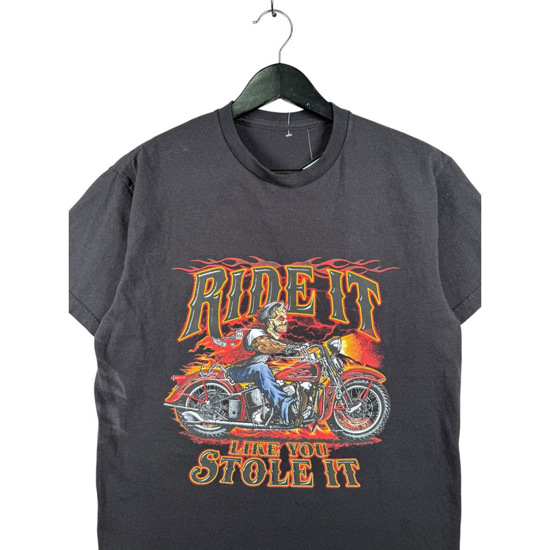 Vintage Fide It Like You Stole It Motorcycle Graphic T-Shirt