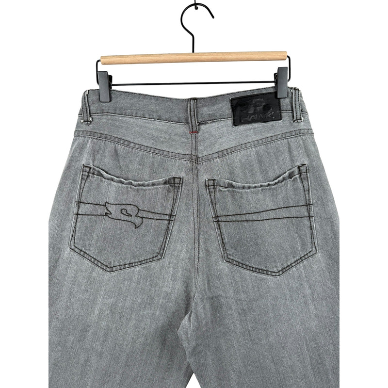 Vintage Hawk Embroidered Denim Shorts 32