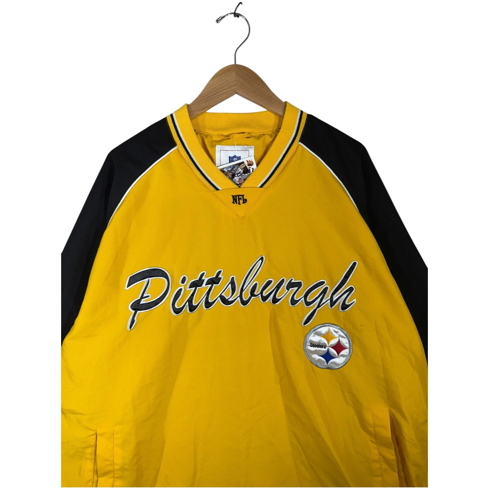 Vintage Pittsburgh Steelers NFL V-Neck Sweatshirt