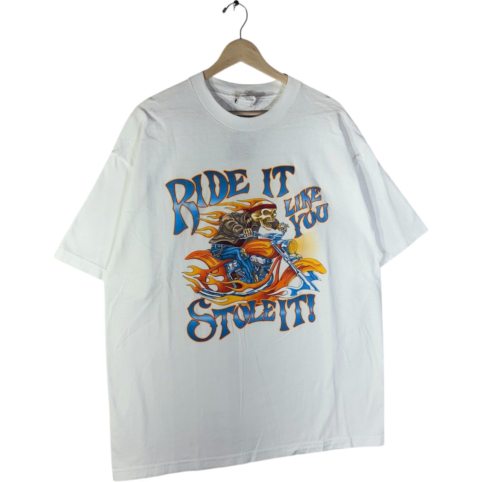 Vintage Hot Leathers "Ride It Like You Stole It" Biker Tee