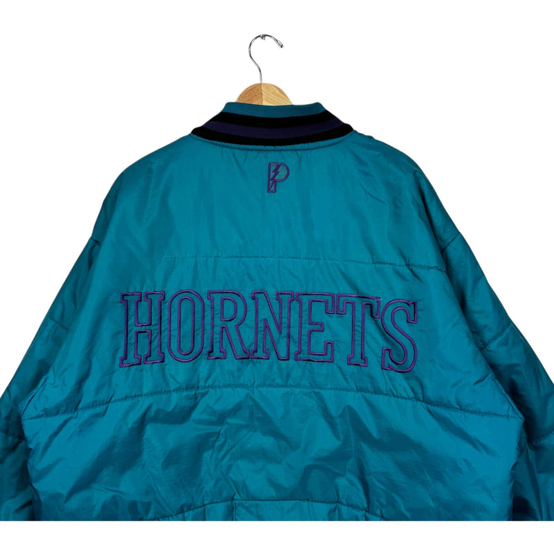 Vintage Pro Player Charlotte Hornets Reversible Puffer Jacket