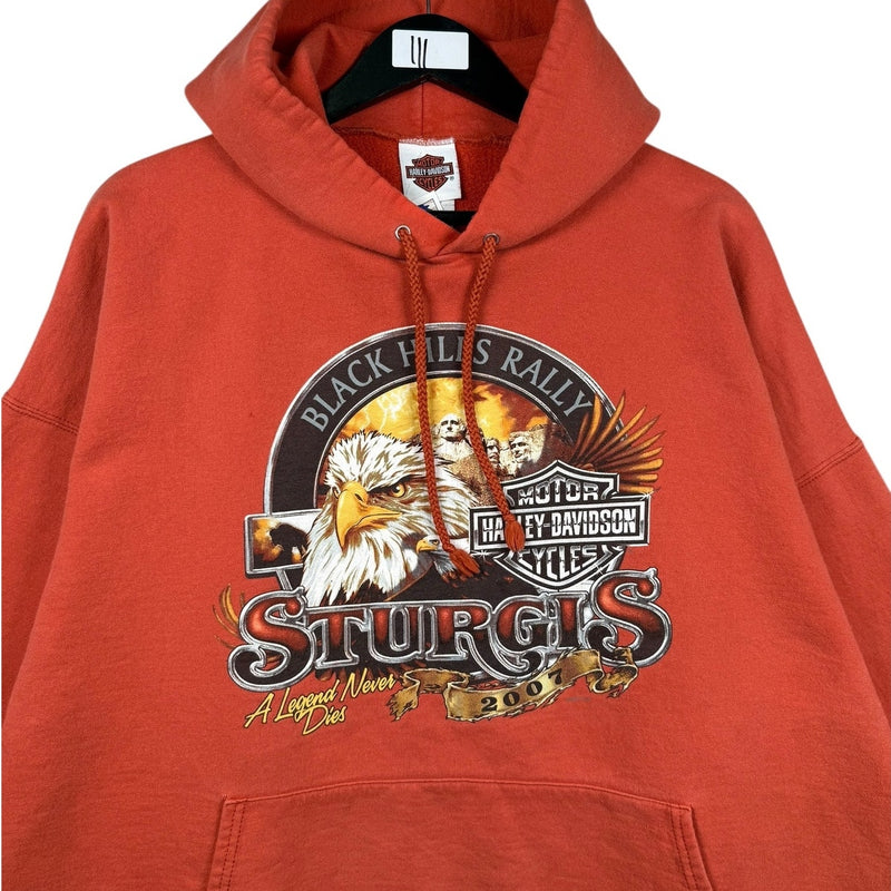 Vintage Harley Davidson Sturgis Eagle Graphic Hoodie