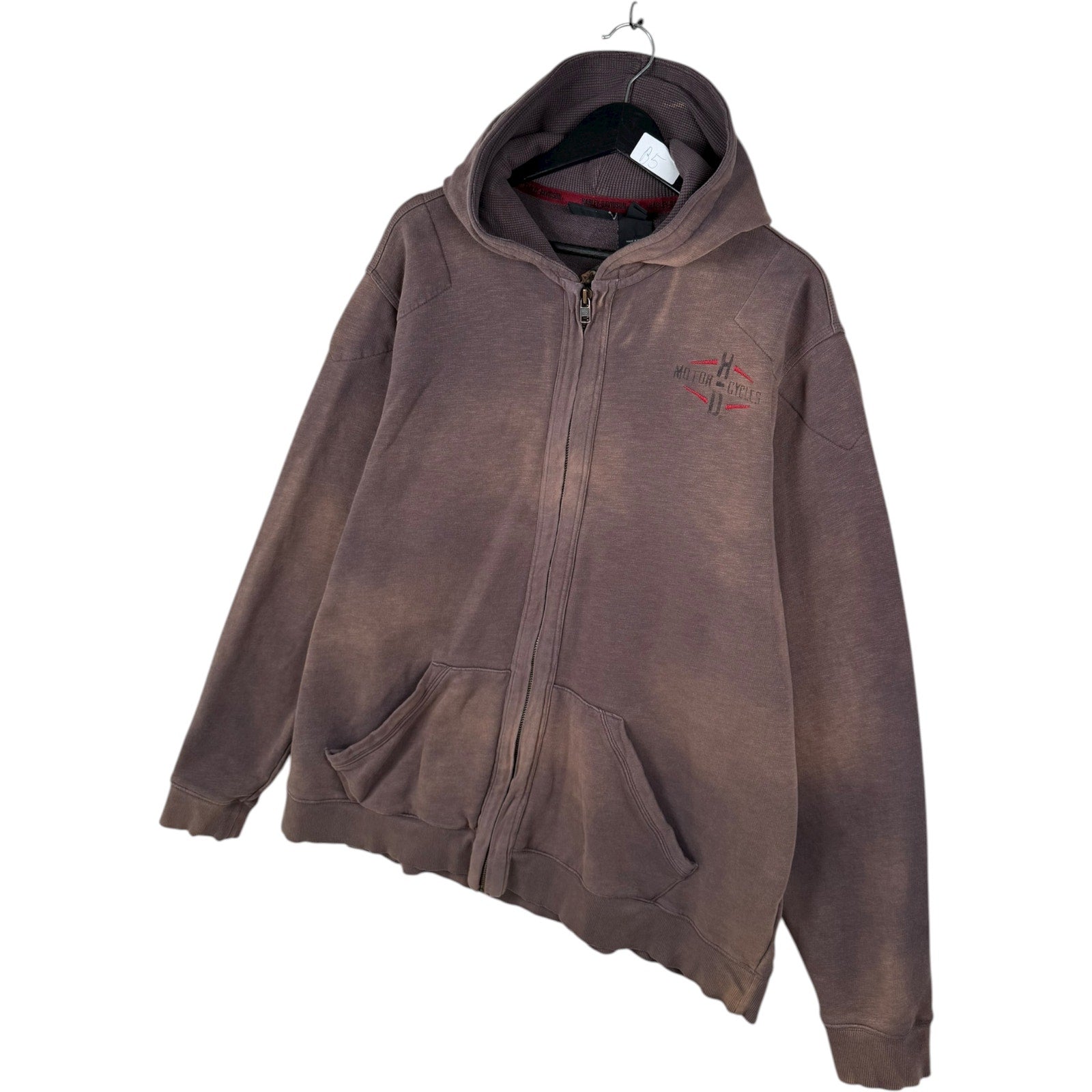 Vintage Harley Davidson Washed Full Zip Hoodie