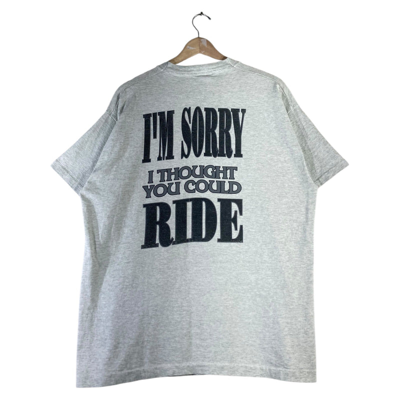 Vintage I'm Sorry I Thought I'm Rude Quote Short Sleeve T-Shirt