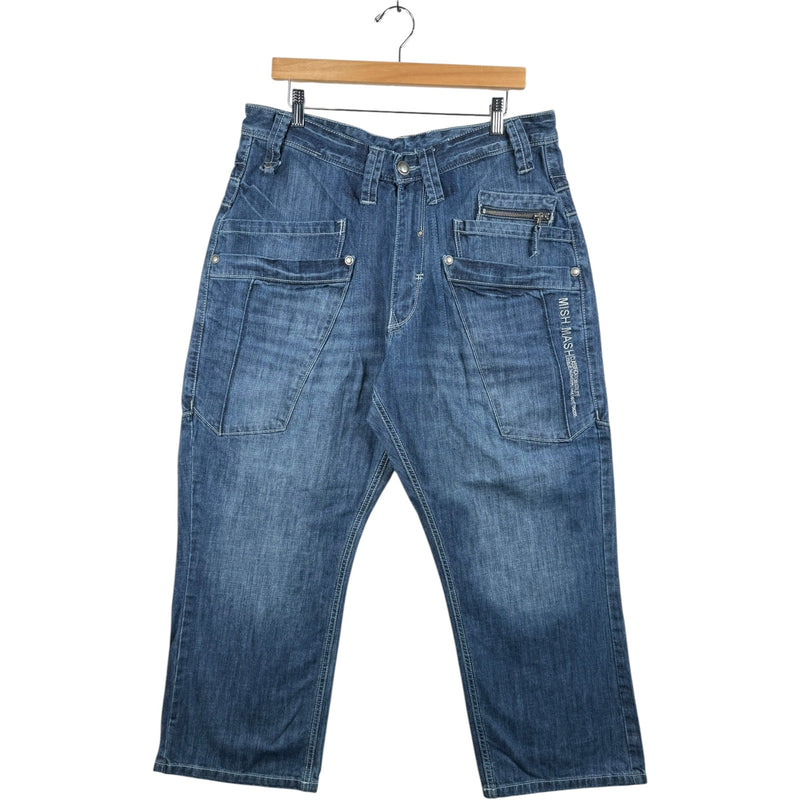 Vintage Wide Leg Denim Jeans 36x27