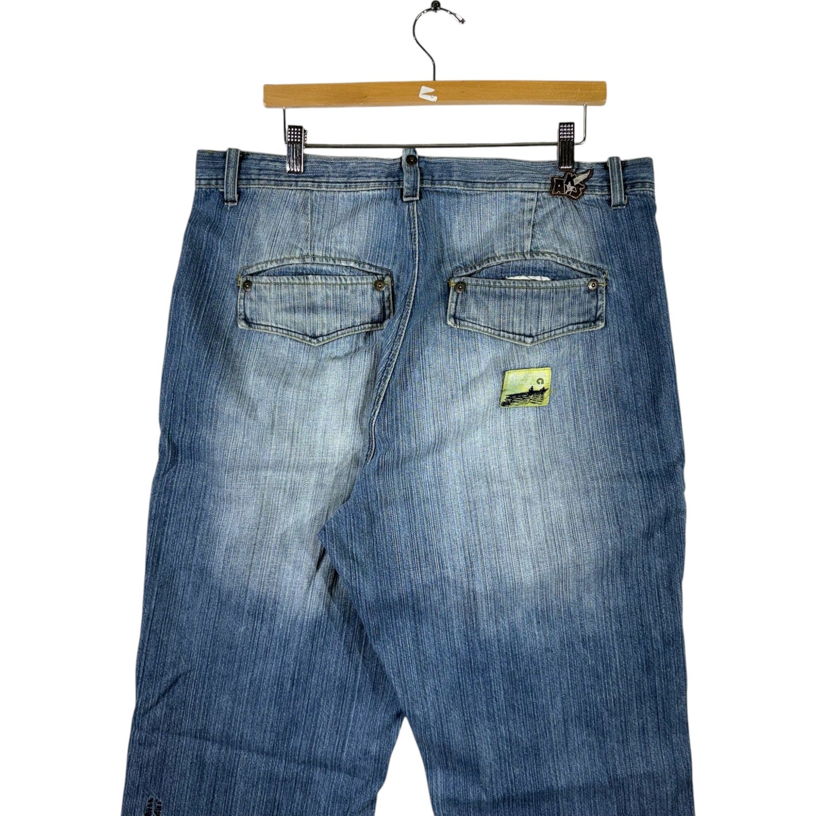 Vintage Akademiks Wide Leg Denim Jeans 38 x 23