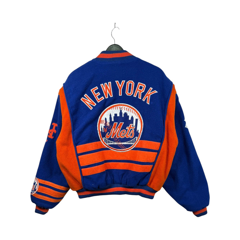 Vintage New York METS MLB Baseball Varsity Jacket