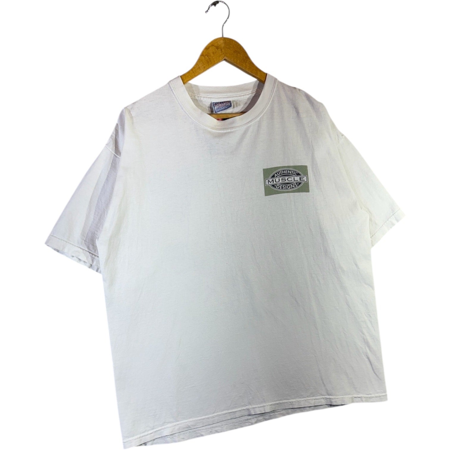 Vintage Muscle Design Police Dog Graphic T-Shirt