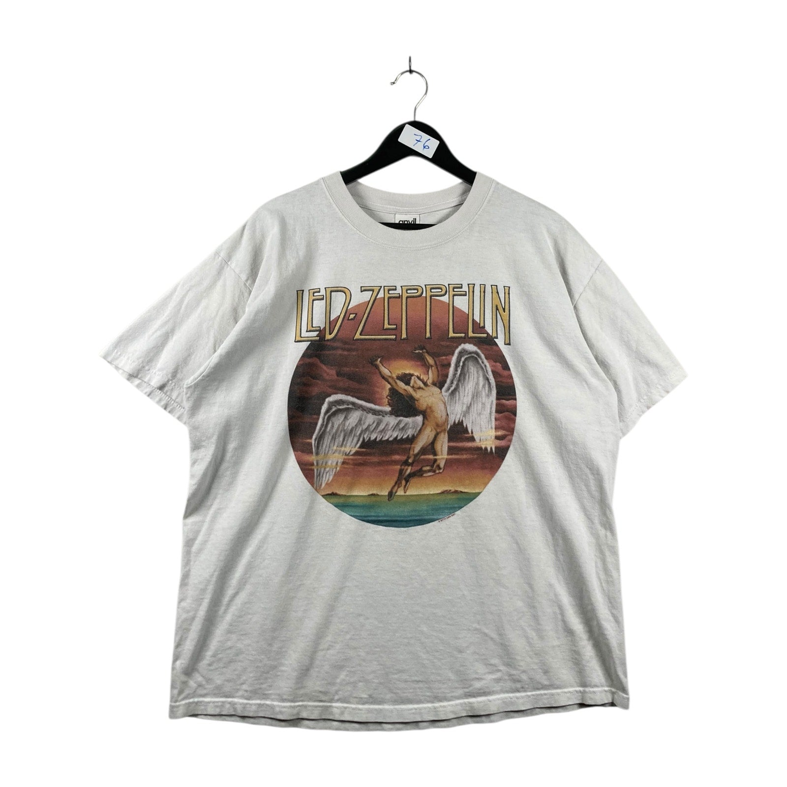 Vintage Led Zeppelin Swan Song Icarus Rock Band T-Shirt