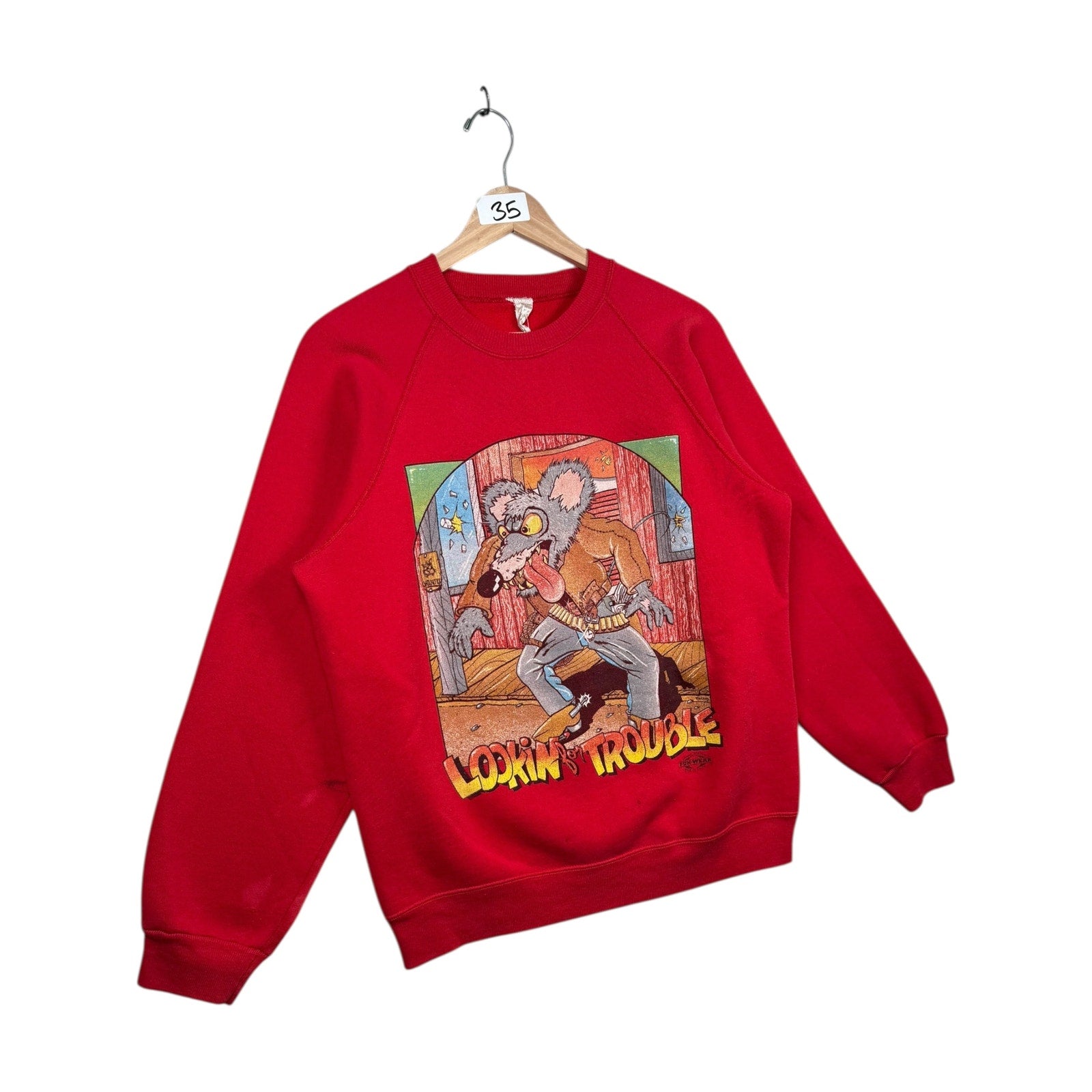 Vintage Lookin’ For Trouble Crewneck