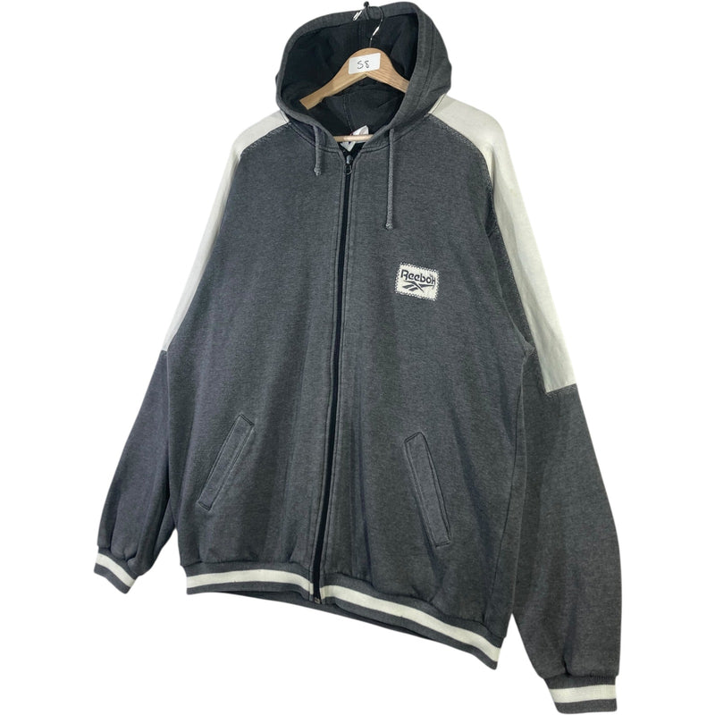 Vintage Reebok Color Block Full Zip Hoodie