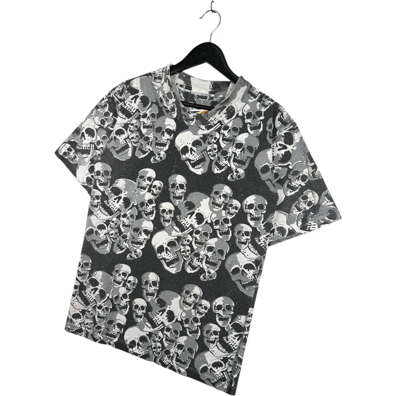 Vintage Skull Skeleton All Over Print T-Shirt