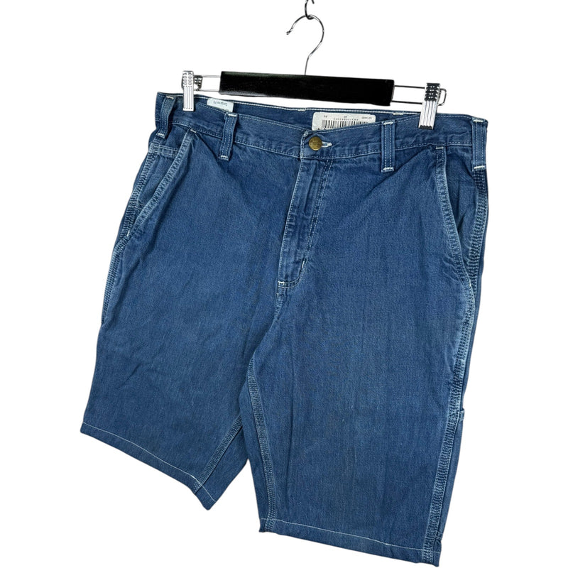 Vintage Carhartt Cargo Denim Shorts 33