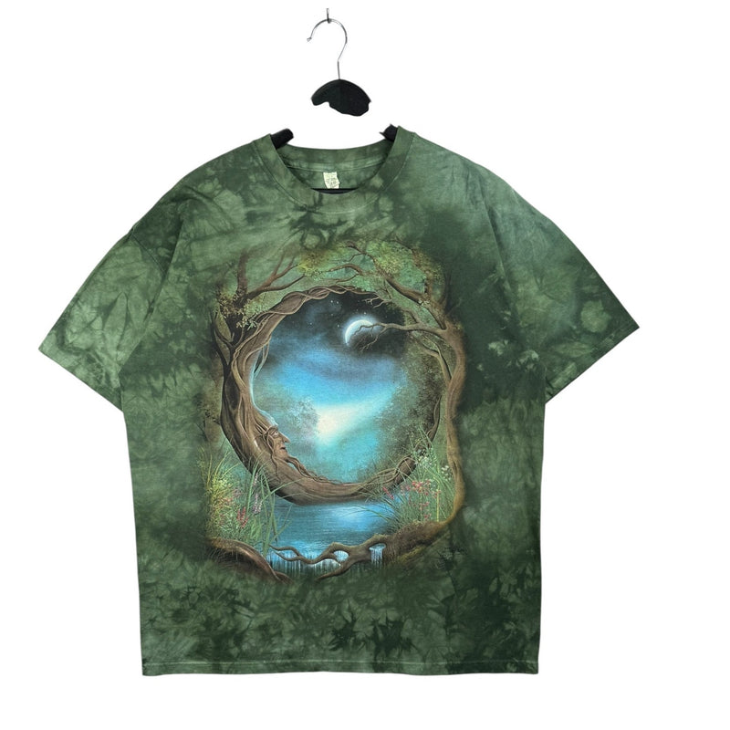 Vintage Tie Dye Magical Tree Moonlight T-Shirt