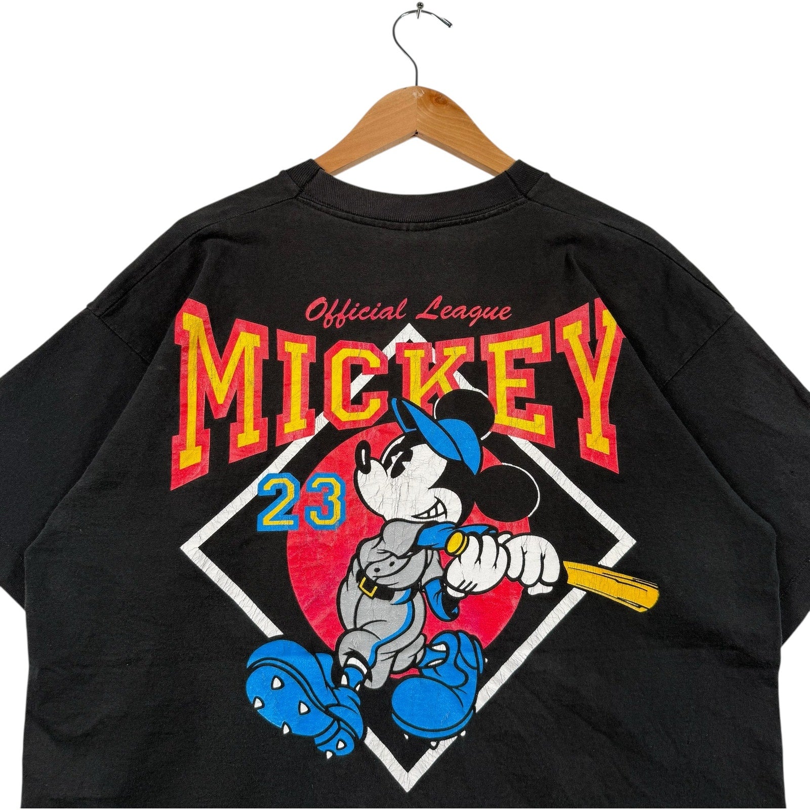 Vintage Mickey Mouse Official League Baseball Tee