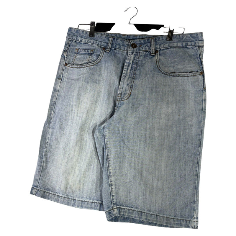 Y2K Urban UP Premium Denim Light Wash Shorts 36x12