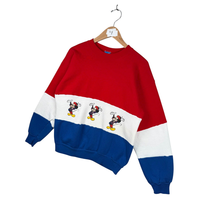 Vintage Disney Mickey Mouse Colorblock Crewneck