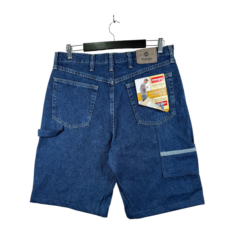 Vintage Wrangler Relaxed Fit Carpenter Denim Shorts 34