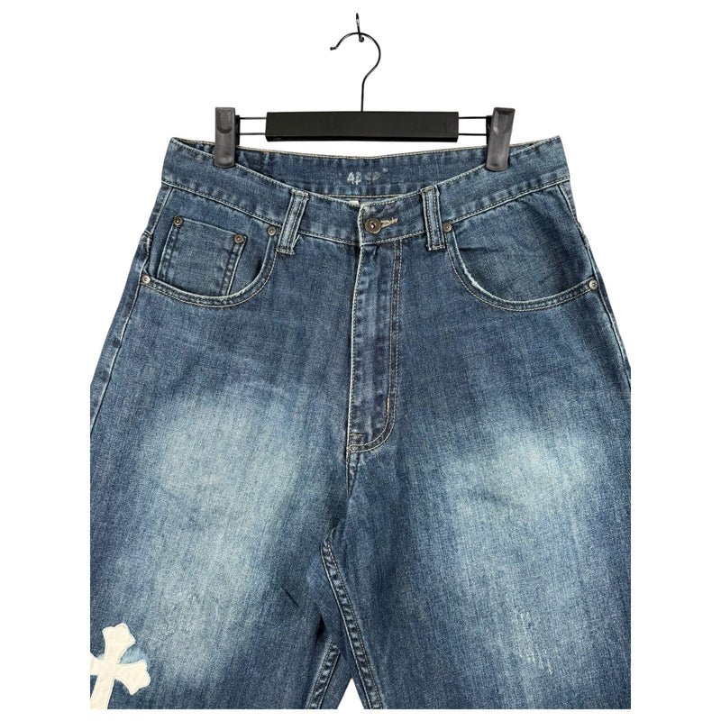 Vintage Flypaper Utility Denim Shorts 32