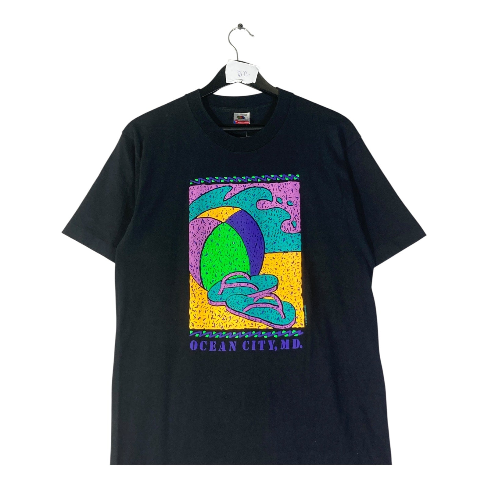 Vintage Ocean City Maryland Neon Beach T-Shirt