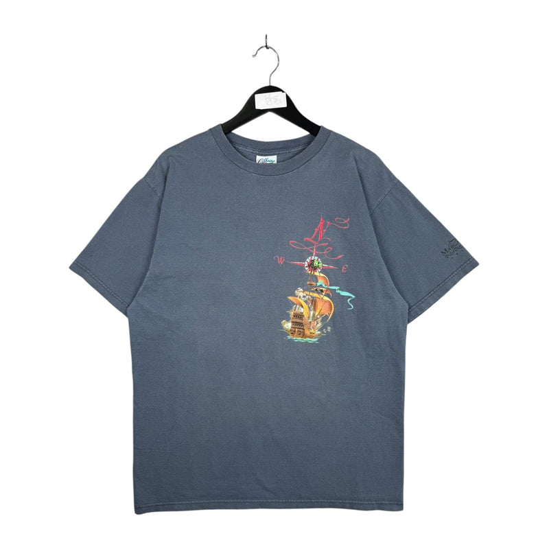 Vintage Margaritaville Key West Nautical Map T-Shirt