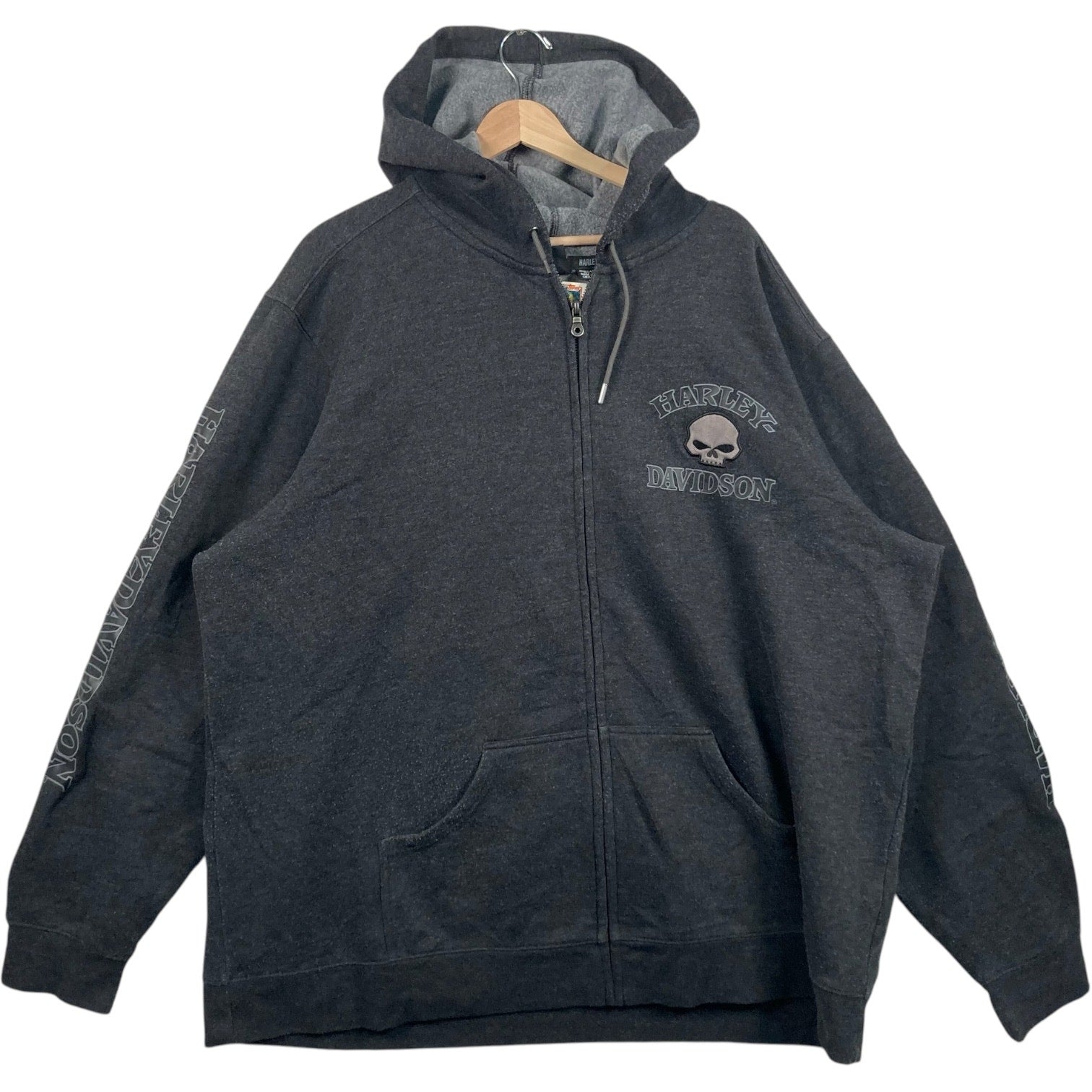 Vintage Harley Davidson Motorcycle Zip Up Hoodie