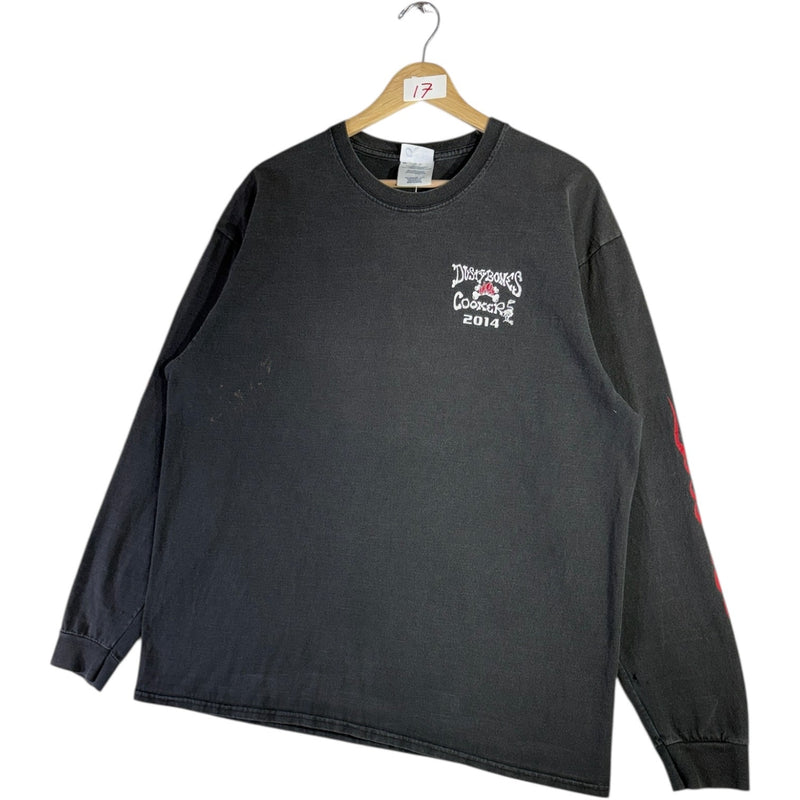 Vintage Dusty Bones Cookers Skeleton Long Sleeve