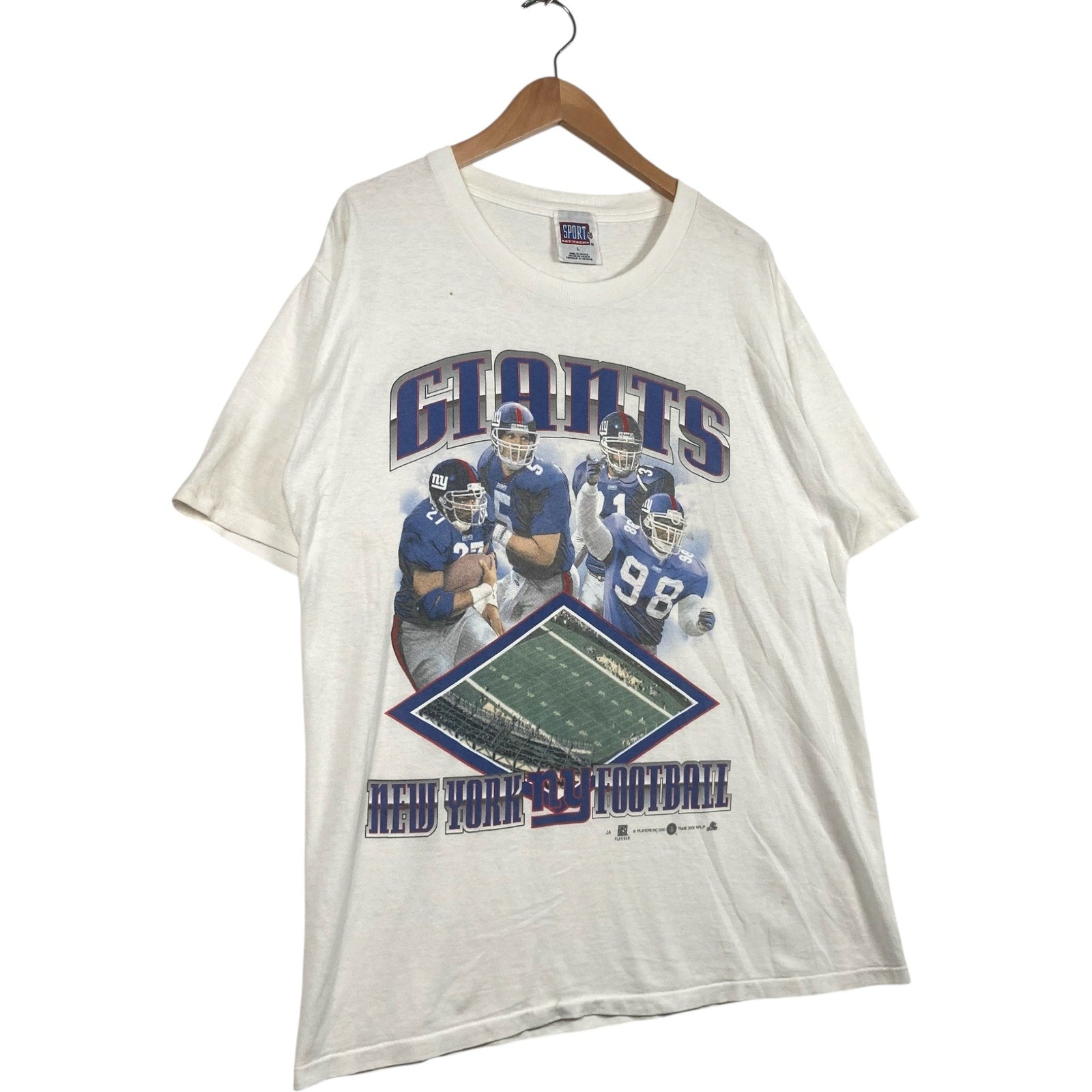 Vintage 2000s New York Giants Players Tee