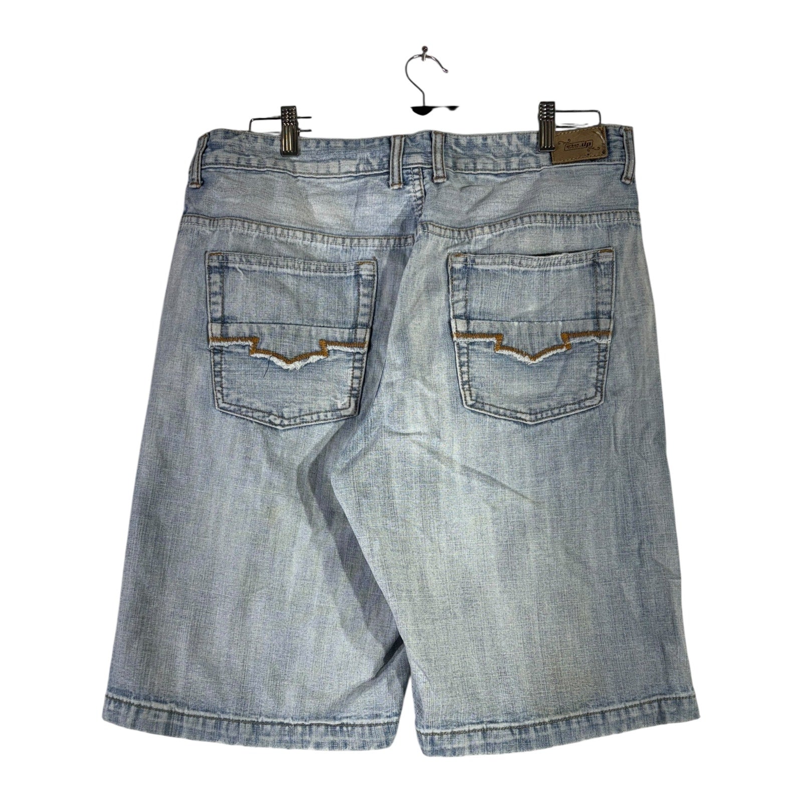 Y2K Urban UP Premium Denim Light Wash Shorts 36x12