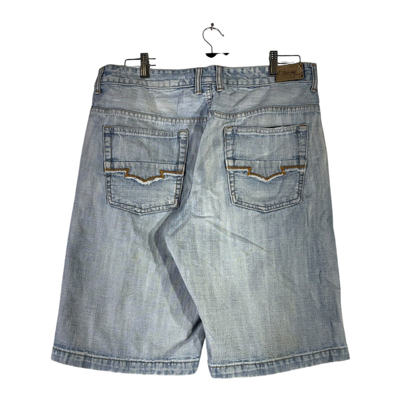 Y2K Urban UP Premium Denim Light Wash Shorts 36x12