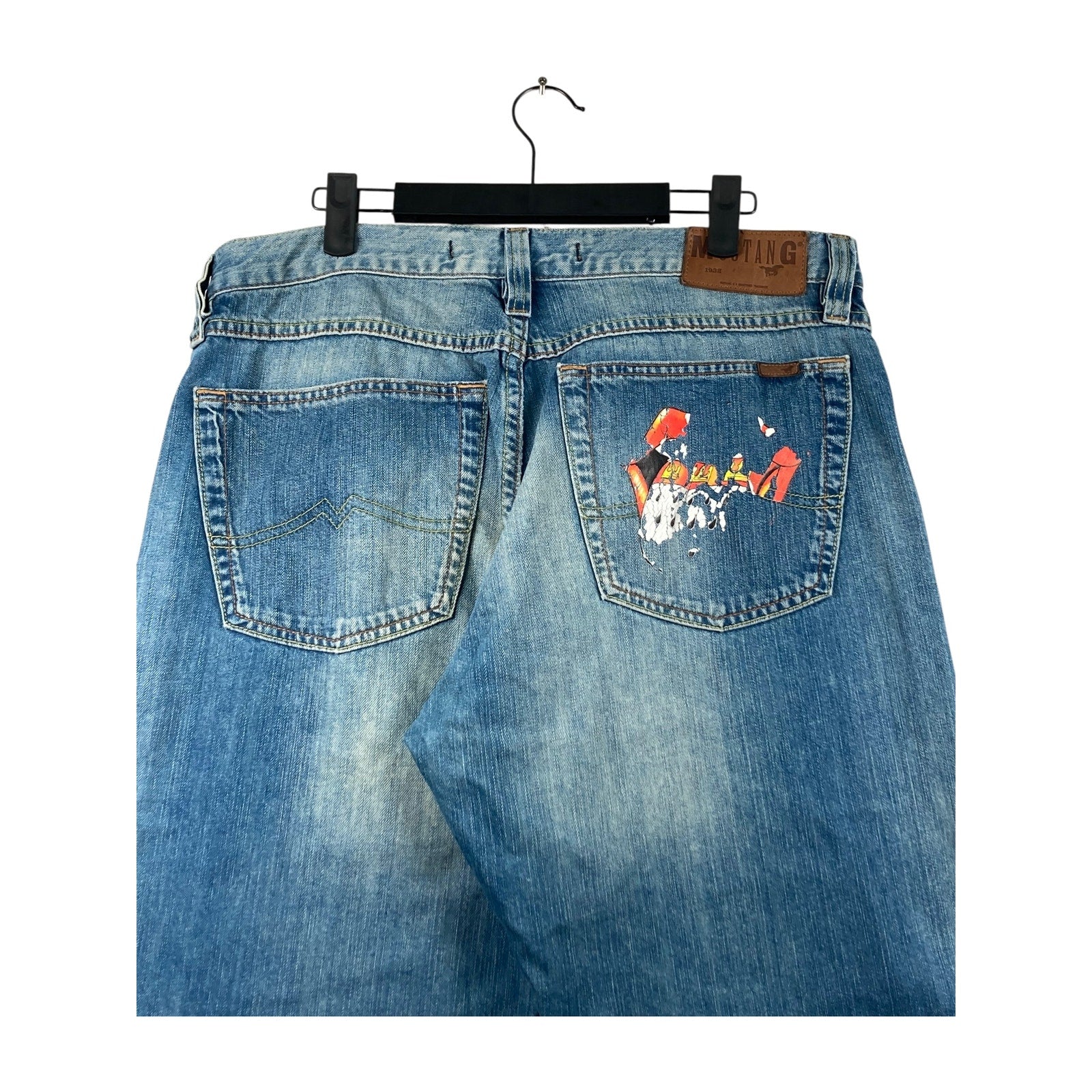 Vintage Mustang Graphic Denim Shorts 36