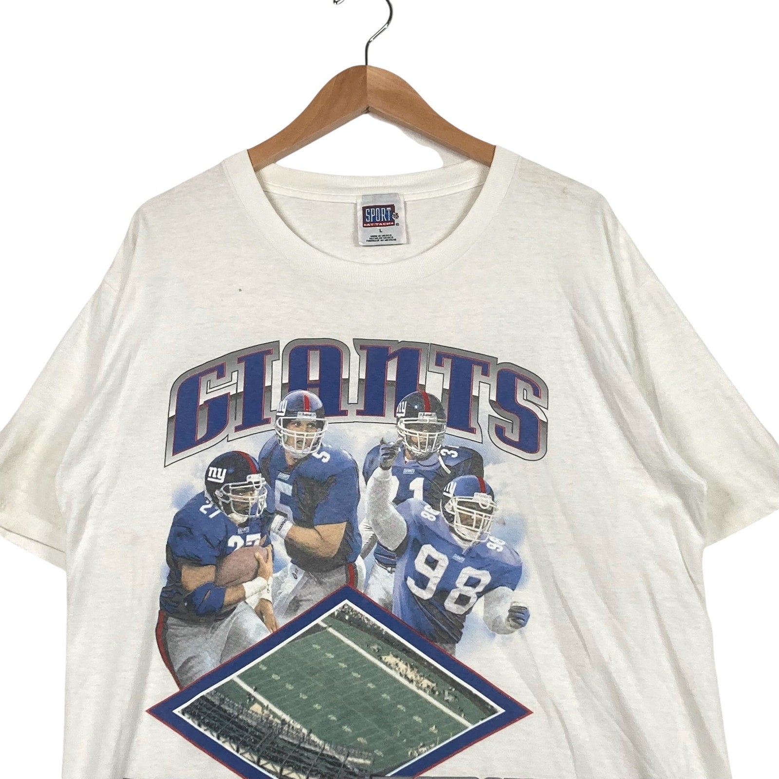 Vintage 2000s New York Giants Players Tee