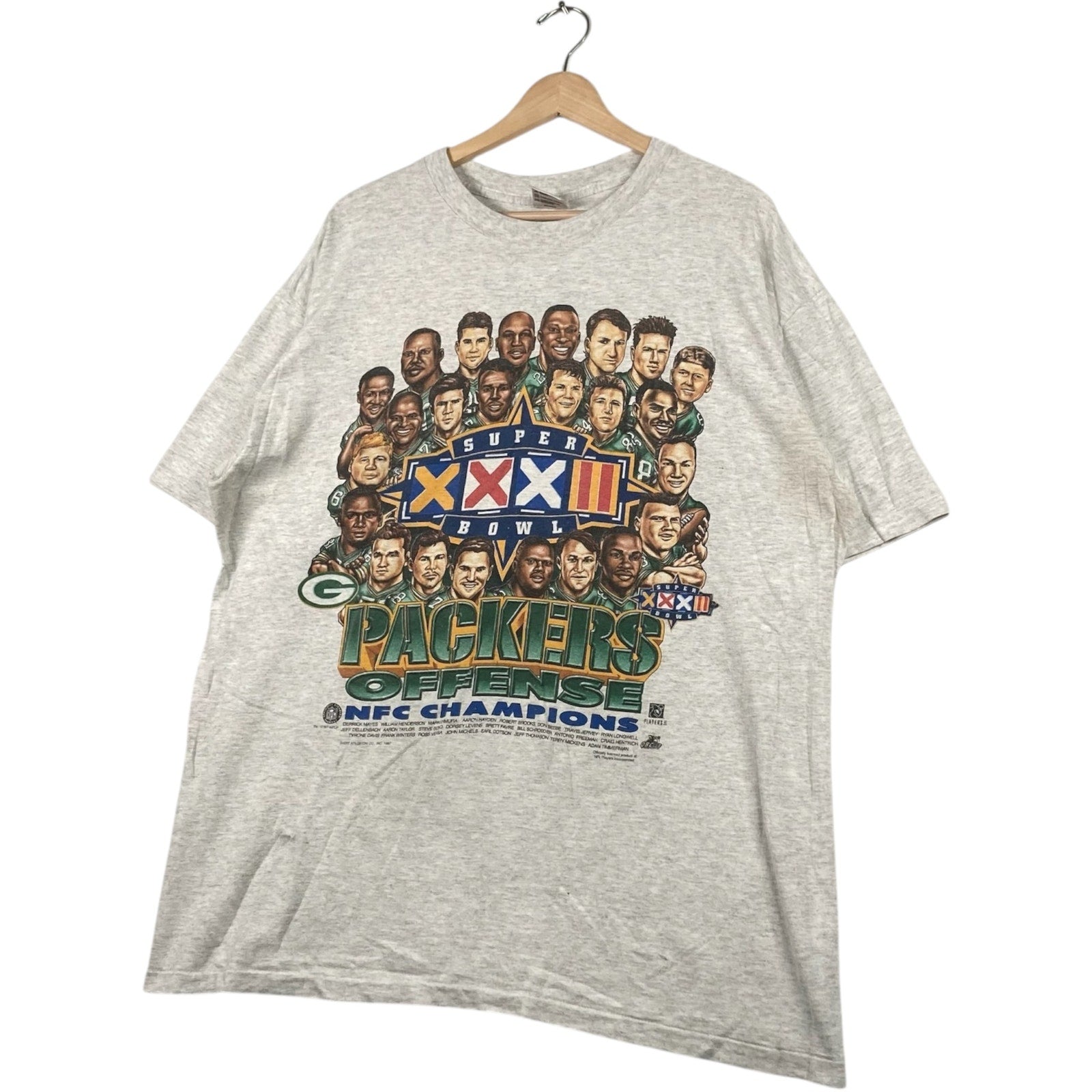 Vintage Green Bay Packers Super Bowl XXXI Champions 1997 Tee