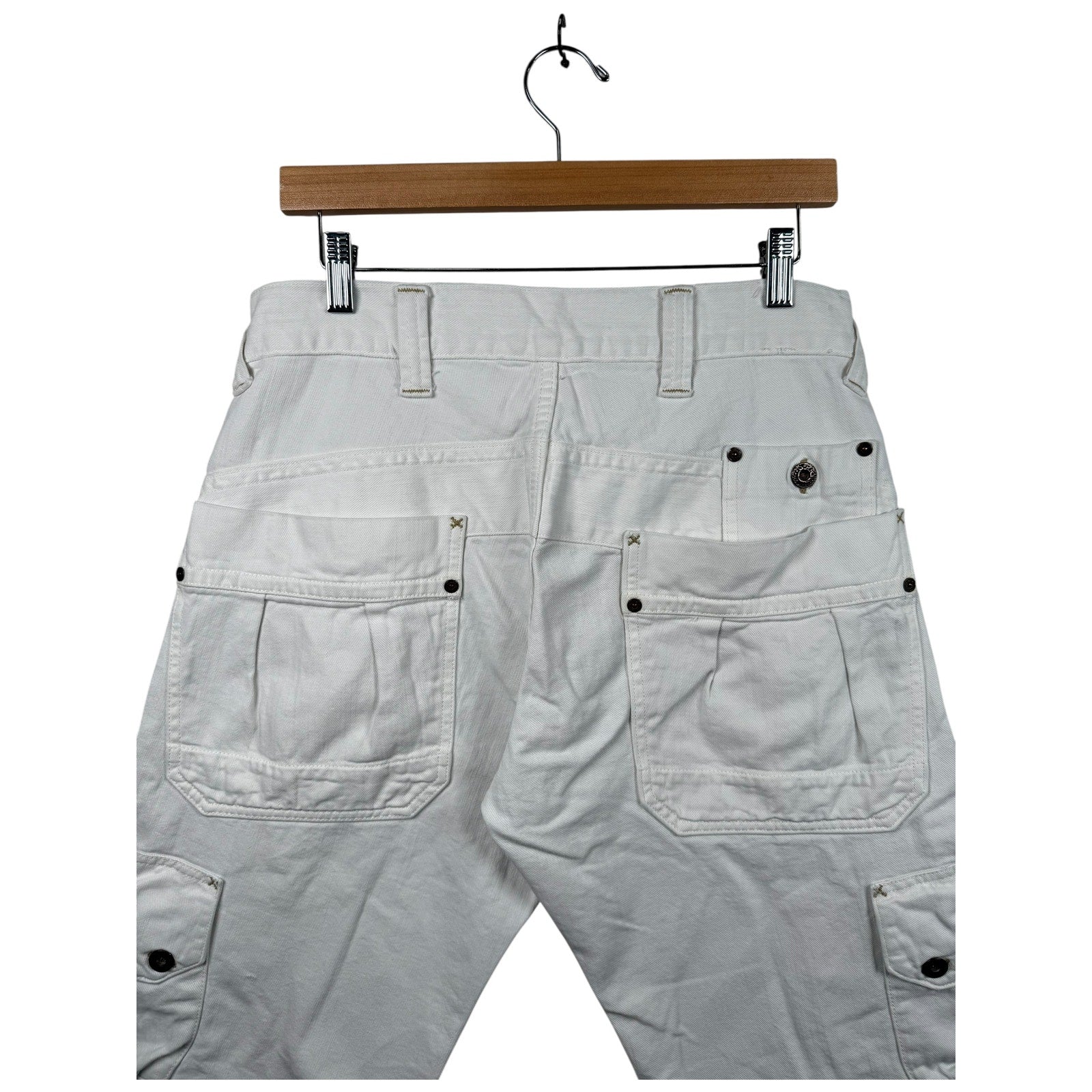 Vintage Pepe Jeans Cargo Tactical Straight Leg Denim Shorts 34