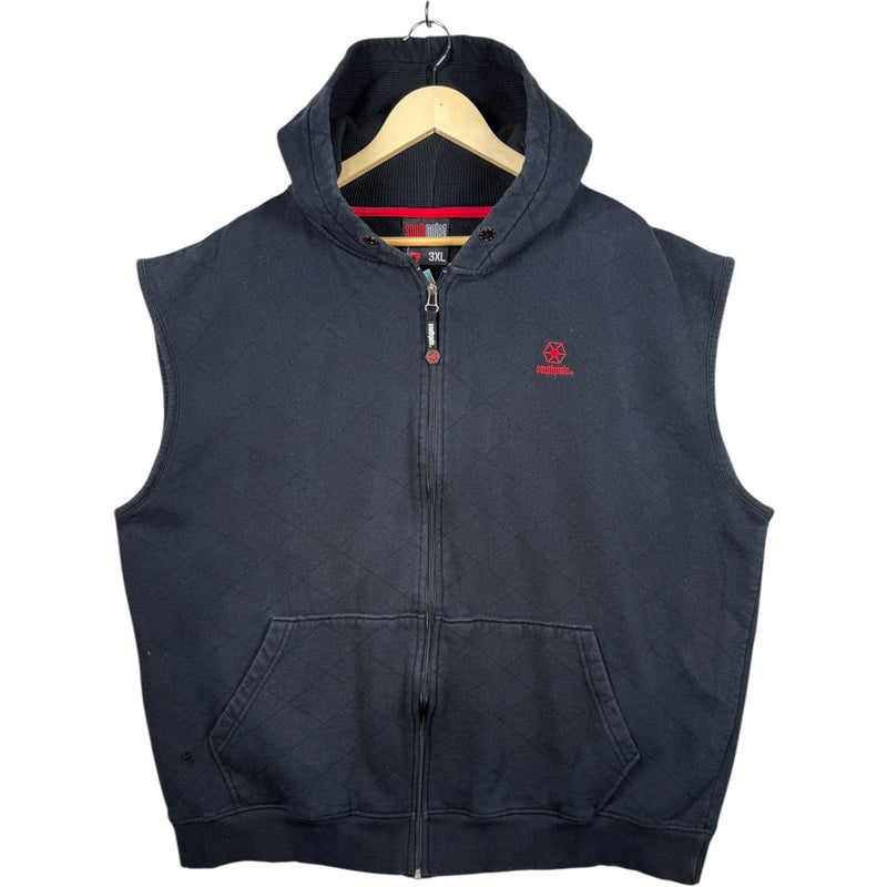 Vintage South Pole Quilted Sleeveless Hoodie