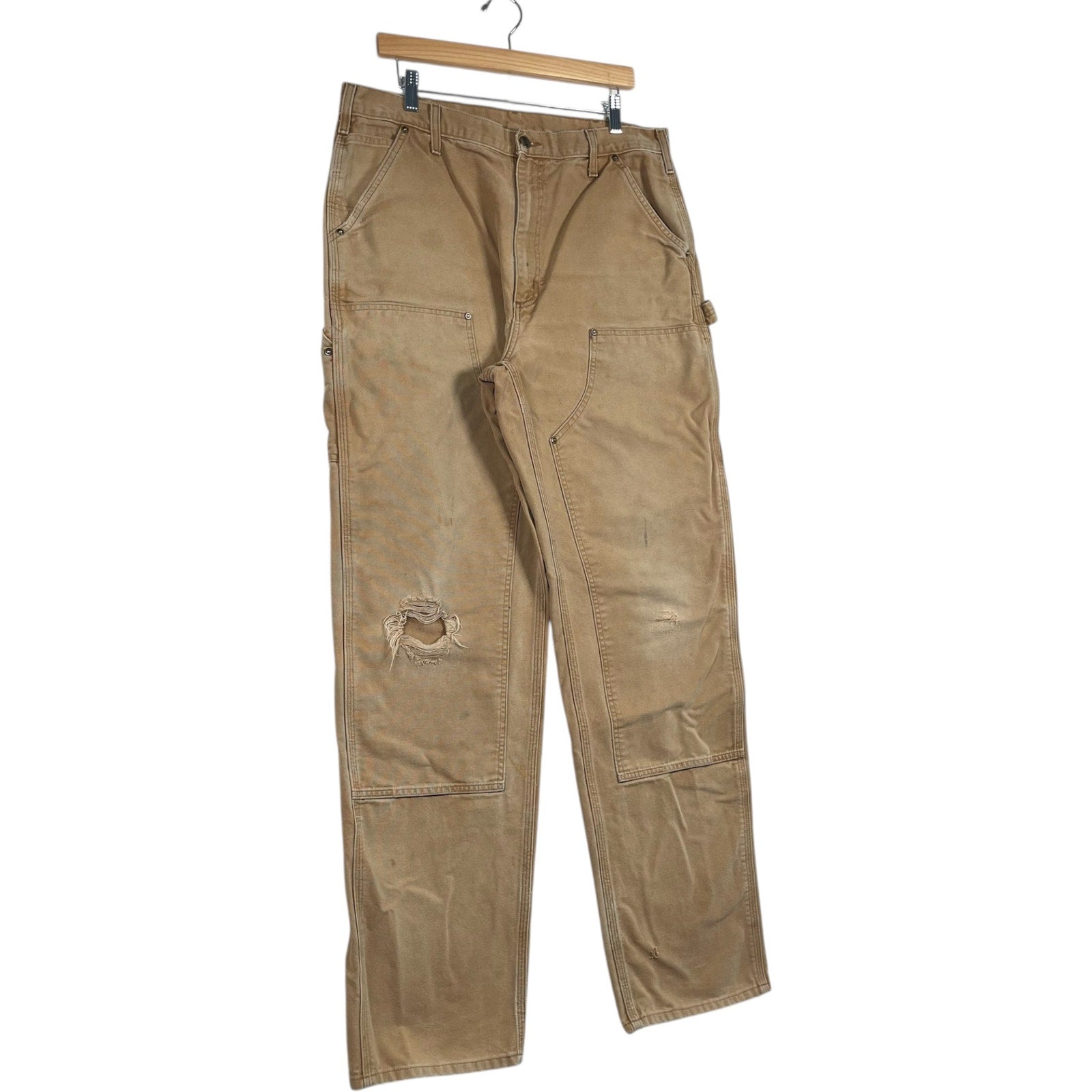 Vintage Carhartt Carpenter Dungaree Double Knee Pants 36 x 36