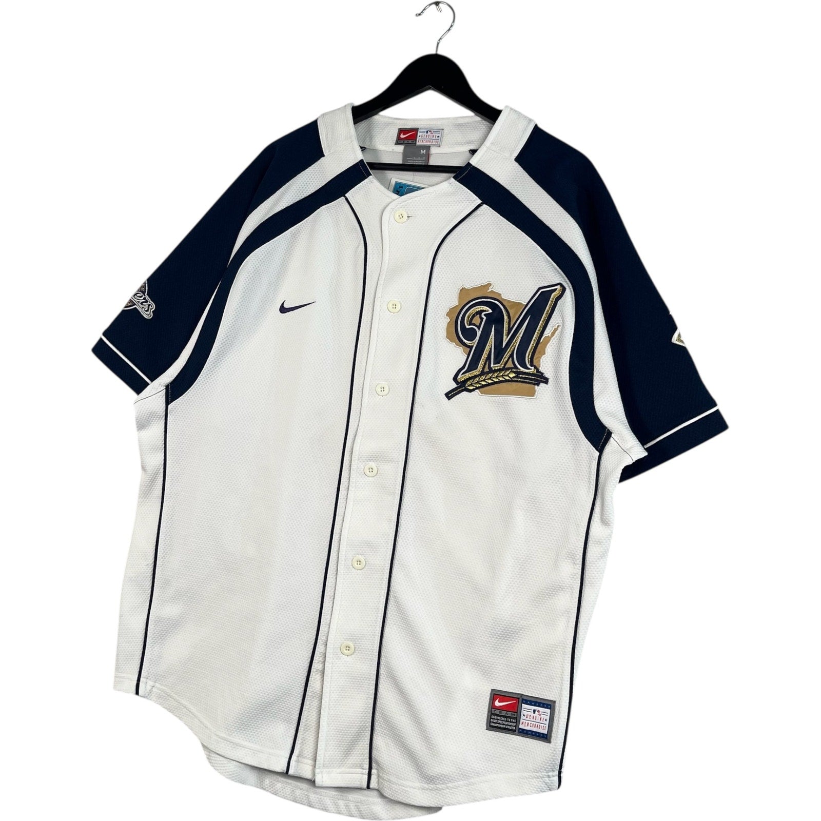 Vintage Nike Milwaukee Brewers Logo MLB Jersey